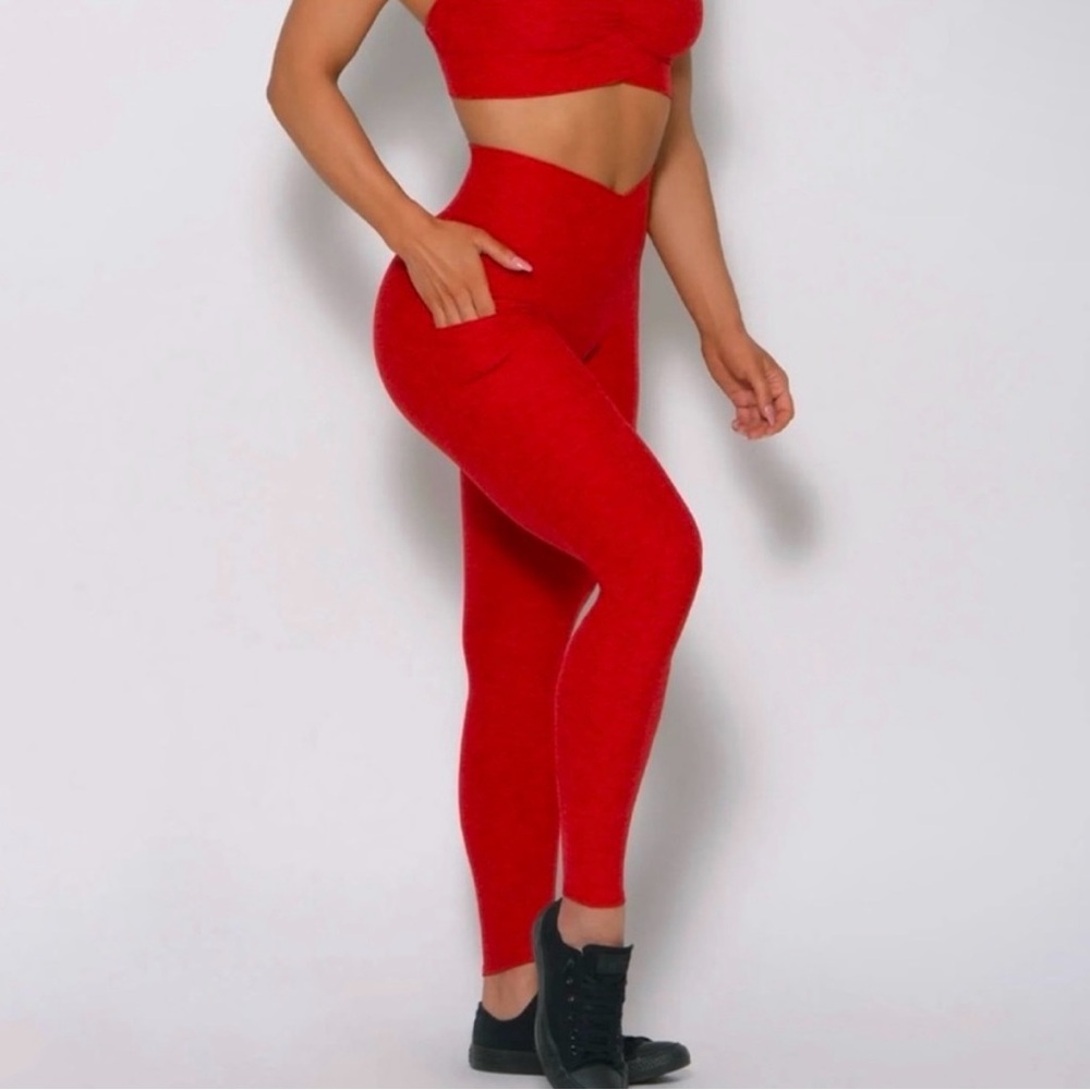 Bombshell Sportswear Bold Red Leggings